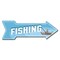 Signmission Fishing Arrow Decal Funny Home Decor 18in Wide D-A-999870 - alternate 1
